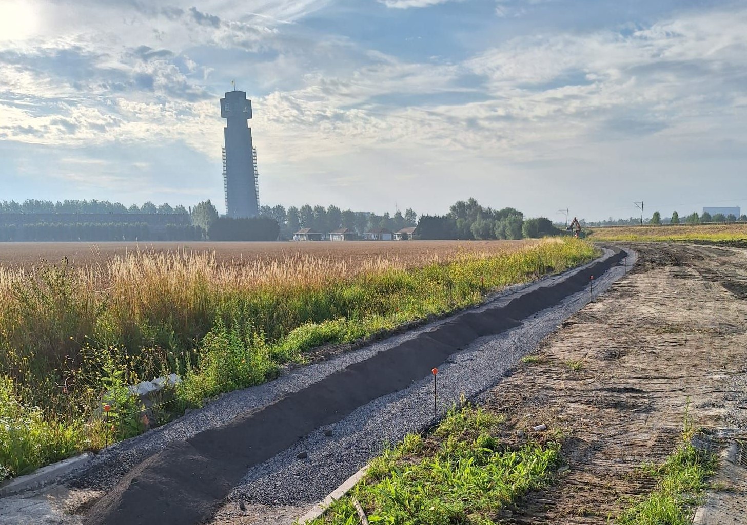 Het stuk fietspad tussen de Kaaskerkestraat en de IJzerdijk